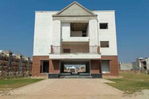 front-view-of-New-built-building-Sonipat-Haryana-july-2019