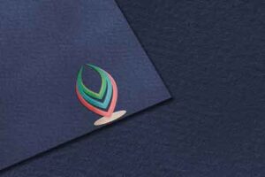 3d-logo-mock-up-dark-blue-paper-texture