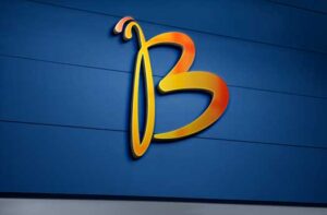 3d-metal-logo-mockup-B-letter