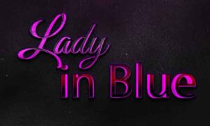 3d-editable-lady-in-blue-text-effect-style-with-background