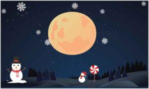 big-and-small-snowman-in-the-moon-night-during-Christmas