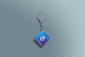 rhombus-key-chain-mock-up