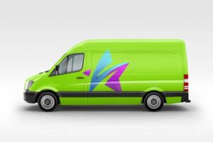 side-view-of-green-van-mock-up