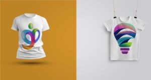 mock-ups-of-two-white-t-shirt