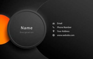 neumorph business card template