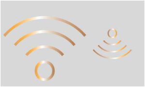 abstract-golden-wireless-symbol-on-a-background