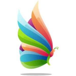 logo-butterfly-gradient-colorful-style