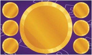 various-golden-circle-frame-on-abstract-dark-background