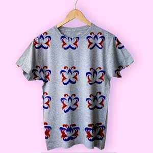 grey-color-t-shirt-mock-up-with-butterfly-logo
