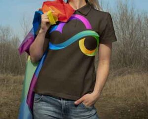 person-outdoors-carry-rainbow-pride-flag