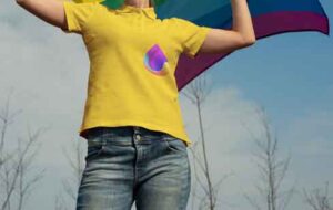person-carry-rainbow-pride-flag-on-head