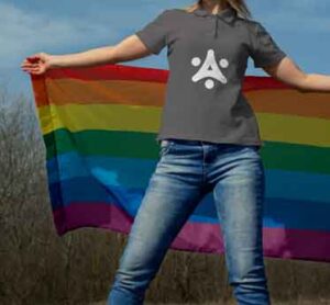 person-outdoors-open-rainbow-pride-flag-backside
