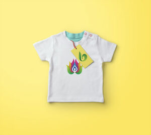 baby-t-shirt-mock-up-yellow-background