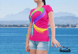 women-slim-fit-v-neck-t-shirt-side-view