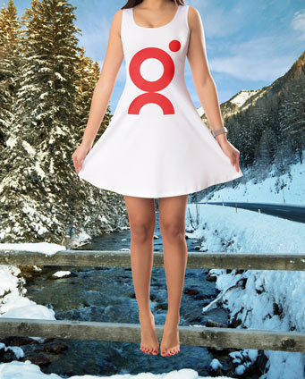 standing-woman-wearing-short-dress-in-snow