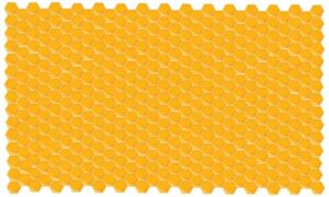 Net of yellow honey bee