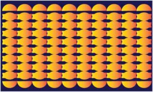Half shape circle make artwork design