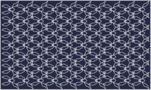 Art of white line make artwork on blue background
