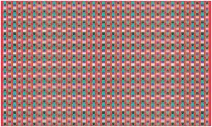 Colourful slider button make artwork on red background