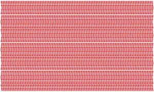 Art of red diagonal and circle in horizontal line on white background